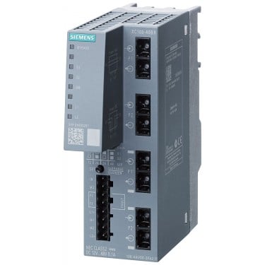 SCALANCE XC100-4OBR; optical bypass relay; LED diagnostics; error-signaling contact and set push-button; redundant power supply; including electronic manual on CD-ROM 4x optical SC ports; single-mode fiber-optic cable reduced attenuation for linear networks.