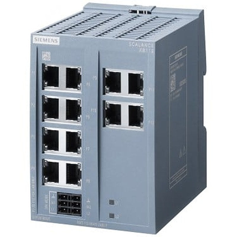 SCALANCE XB112 unmanaged IE switch, 12x 10/100 Mbit/s RJ45 ports, for setting up small star and line topologies; LED diagnostics, IP20, Redundant power supply, 24 V AC/DC Manual available as a download .