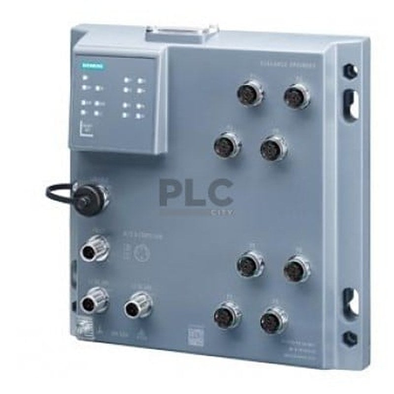 SCALANCE XP208EEC, managed IE switch with railway approval IEC 62443-4-2 certified; (EN 50155, EN 45545); 8x 10/100 Mbit/s M12 ports, IP65, LED diagnostics, error signaling contact, redundant power supply, PROFINET IO device, network management, can be operated in redundant ring, dust caps, including electronic manual on CD-ROM, C-plug optional.