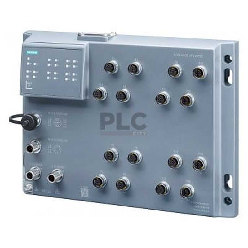 SCALANCE XP216EEC, managed IE switch, with railway approval IEC 62443-4-2 certified; (EN 50155, EN45545); 12x 10/100 Mbit/s M12 ports, 4x 10/100/1000 Mbit/s M12 ports IP65, LED diagnostics, error signaling contact, redundant power supply, PROFINET IO device, network management, can be operated in redundant ring, incl. dust caps, including electronic manual on CD-ROM, C-PLUG optional.