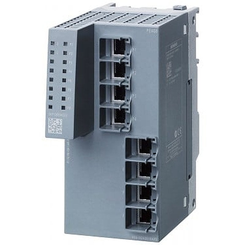 PE408 Port Extender for SCALANCE XM-400 managed modular IE switch; extension by 8x 10/100/1000 Mbit/s RJ45.