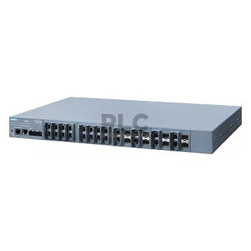 SCALANCE XR524-8C; managed IE switch; Layer 3 integrated; Power supply 24 V DC; 24x 10/100/1000 Mbit/s RJ45; 8x 100/1000 Mbit/s SFP; contains 8 combo ports; in total 24 ports can be used; error signaling contact; select/set pushbutton; PROFINET IO device; redundancy functions; Office features (RSTP, VLAN, IGMP, ...); C-PLUG in scope of supply.
