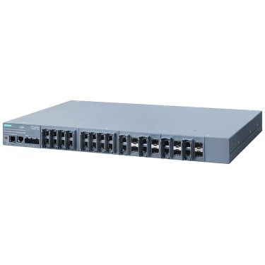 SCALANCE XR524-8C; managed IE switch; layer 3 with Key-Plug available; Power supply 230 V AC; 24x 10/100/1000 Mbit/s RJ45; 8x 100/1000 Mbit/s SFP; contains 8 combo ports; in total 24 ports can be used; error signaling contact; select/set pushbutton; PROFINET IO device; redundancy functions; Office features (RSTP, VLAN, IGMP, ...); C-PLUG in scope of supply.