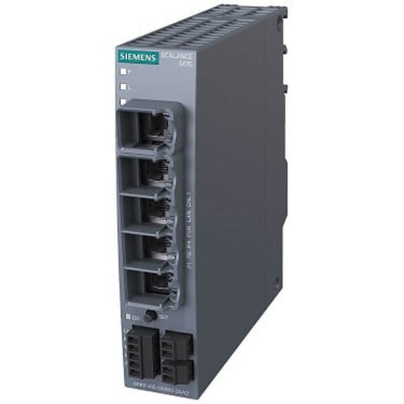 SCALANCE S615 LAN router; for protection of devices/networks in automation technology and for protection of industrial communication by means of VPN and firewall; Further functions: address conversion (NAT/NAPT), connection to SINEMA RC, 5-port switch, 1x dig. input, 1x digital output.