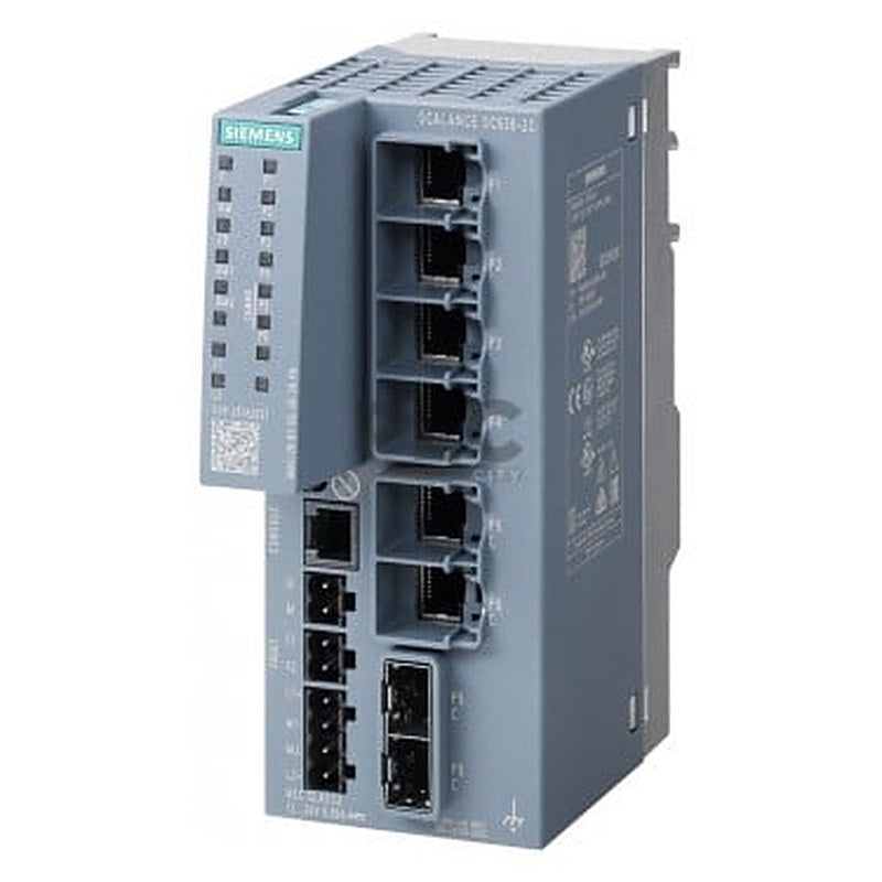 SCALANCE SC636-2C Industrial Security Appliance; For protection of devices and networks in discrete manufacturing and the process industry for protection of the industrial communication with firewall; Further functions: address conversion (NAT/NAPT); Connection to SINEMA RC; 4x ports electrical 10/100/1000 Mbit/s RJ45 and 2x combo port electrical or optical; 10/100/1000 Mbit/s RJ45 or 100 Mbit/s SFP or 1000 Mbit/s SFP.