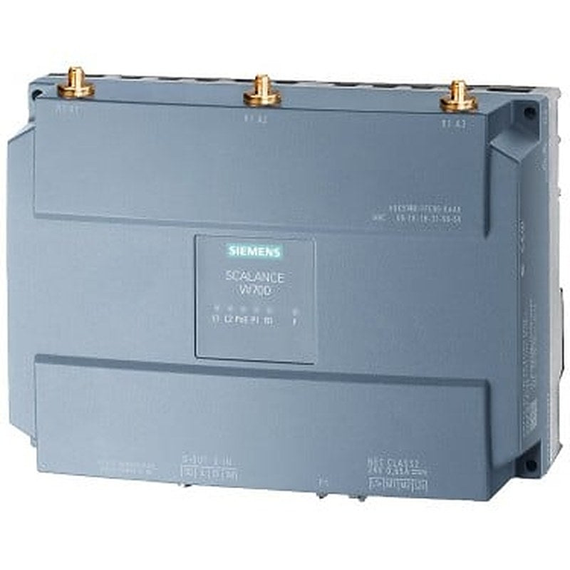 product announced for discontinuation; IWLAN client, SCALANCE W748-1 RJ45, 1 radio, 3 R-SMA antenna port, iFeatures support via KEY-PLUG, IEEE 802.11a/b/g/h/n, 2.4/5GHz, gross 450 Mbps per radio, 1x RJ45 max. 1 Gbps, PoE, redundant 24 V DC, joint block, IP30, temp: -20 ...+60 °C, WPA2/802.11i/e, signaling contact observe national approvals! cert ID: RAPN-W1-RJ-E3, includes: MPCIE-R1-ABGN-U3, scope of delivery: manuals on CD-ROM, German/English, 2x joint blocks; for operation in the USA.