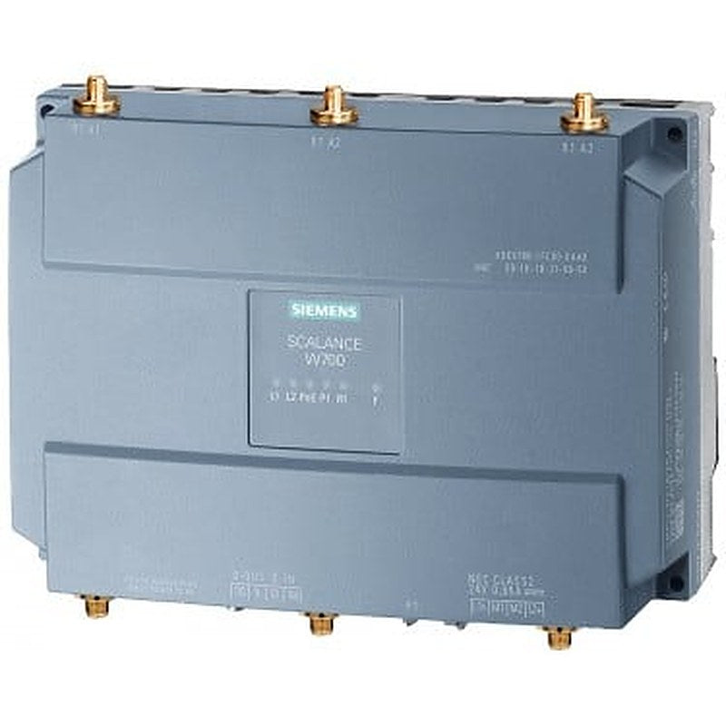 IWLAN Access Point, SCALANCE W788C-2 RJ45, 2 radios, for operation on IWLAN controller 6 R-SMA antenna port, IEEE802.11a/b/g/h/n, 2.4/5GHz, gross 450 Mbit/s per radio, 1x RJ45 max. 1 Gbit/s, PoE, redundant 24 V DC, joint block, IP30, -20...+60 °C, WPA2/802.11i/e, observe national approval CERT ID: RAPN-W2-RJ-E3, includes: MPCIE-R1-ABGN-U3, scope of delivery: Manuals on CD-ROM German/English, 2x joint blocks.