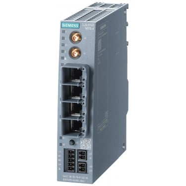 SCALANCE M876-4 4G router; for wireless IP communication from Ethernet-based programmable controllers via LTE (4G) mobile radio optimized for usage in Europe, VPN, firewall, NAT; 4-port switch; 2x SMA antennas, MIMO technology; 1x digital input, 1x digital output; observe national approvals.