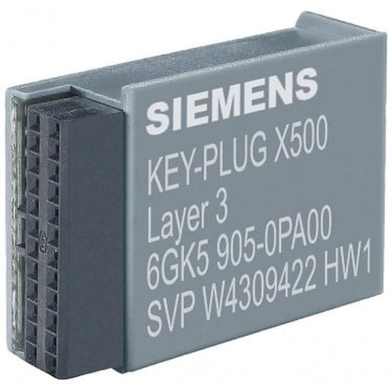 KEY-PLUG XR-500 Layer 3, Removable data storage medium for enabling of Layer 3 features for SCALANCE XR-500; contains all C-plug functions for simple device replacement in case of fault and for storing configuration data