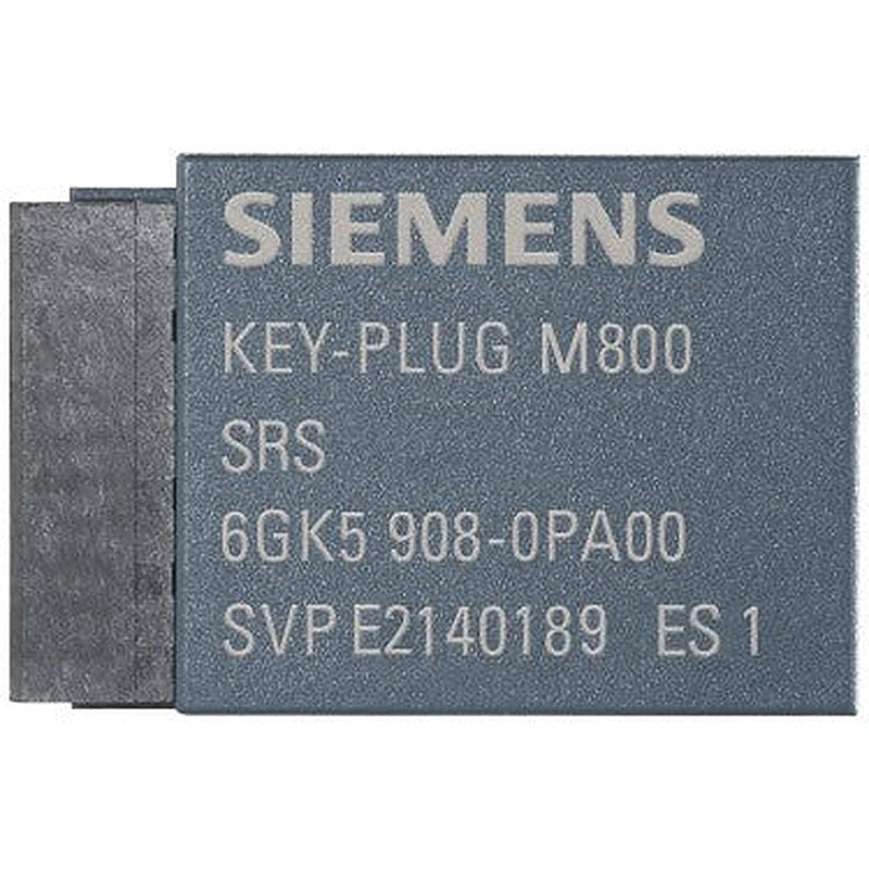 KEY-PLUG M800, REPLACEABLE MEDIUM F.ACTIVATING THE CONNECTION TO Siemens REMOTE SERVICE FOR Scalance M and FOR SIMPLE DEVICE EXCHANGE IN CASE OF FAILURE and FOR STORAGE OF CONFIGURATION DATA.