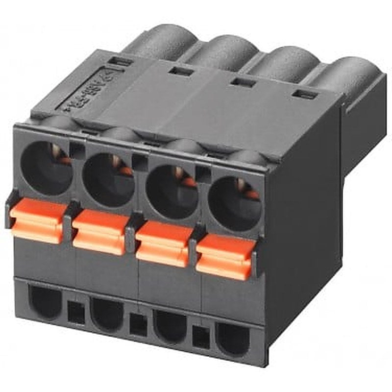 4-pole Spring-loaded terminal block for power supply (24 V DC); for SCALANCE X/W/S/M; 1 pack=5 units spare part.