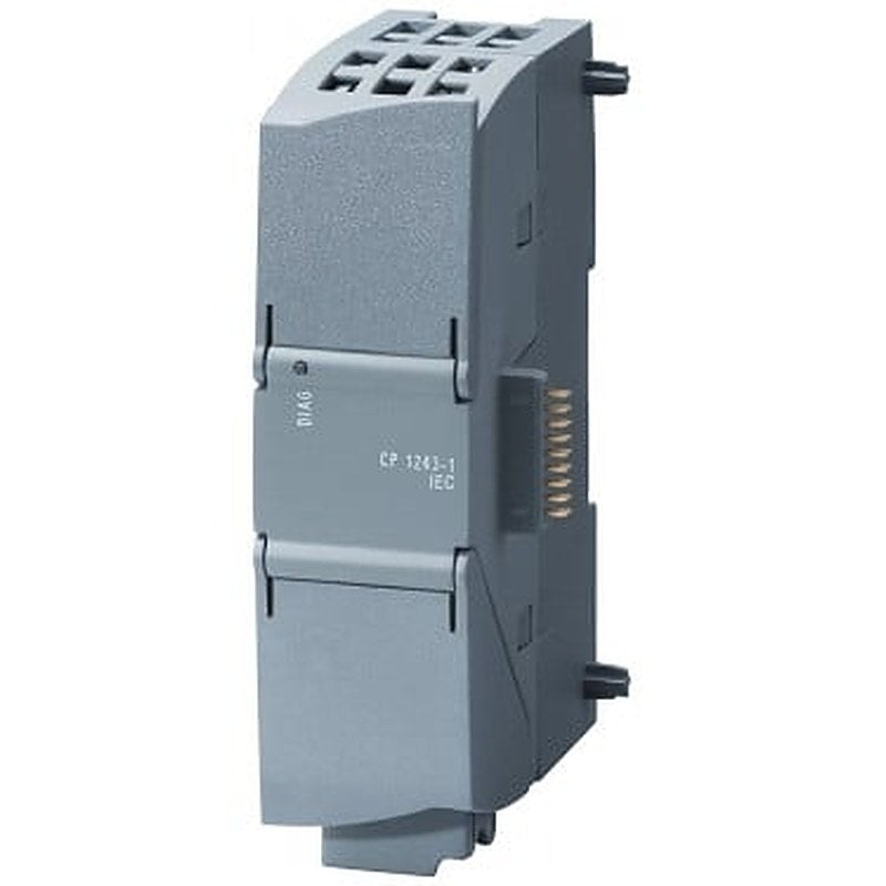 Communications processor CP 1243-1 IEC for connection of SIMATIC S7-1200 to control center with protocol IEC 60870-5-104.
