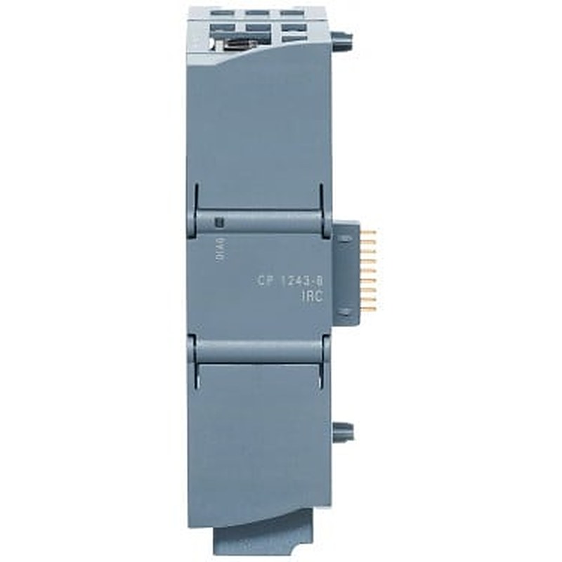 Communications processor CP 1243-8 IRC for operating a SIMATIC S7-1200 in the TeleControl system Professional; for SINAUT ST7; DNP3; IEC 60870-5, station type: RTU; WAN connections;1) Ethernet 2) Additionally expandable with TS module RS-232 or TS module modem or TS module GSM or TS module ISDN; Operation with TIM modules possible.