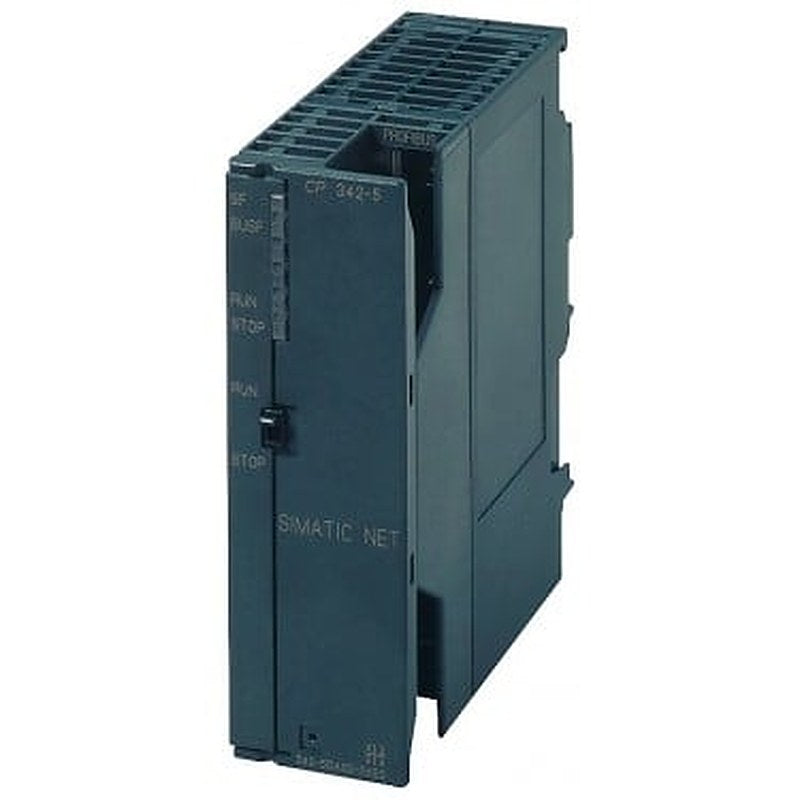 Communications processor CP 342-5 for connection of SIMATIC S7-300 to PROFIBUS DP, S5-compatible, PG/OP and S7 communication.