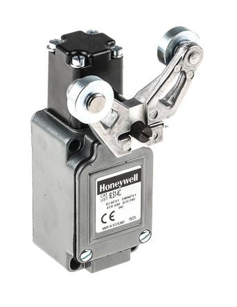Honeywell LS Series Fork Roller Lever Limit Switch, SPDT, IP67, Die Cast Zinc Housing, 240V ac, 6A