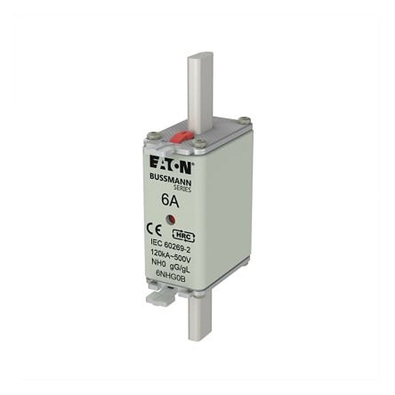 Eaton 6A NH Fuse 58 x 30 x 125 mm 500V ac