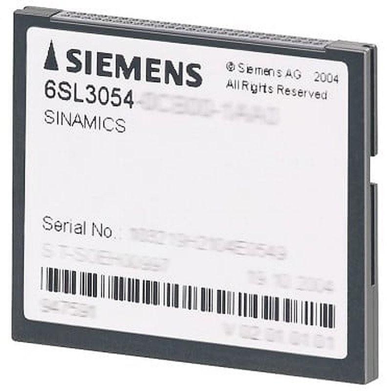 SINAMICS S120 CompactFlash card with firmware option performance expansion including licensing (Certificate of License) V4.5