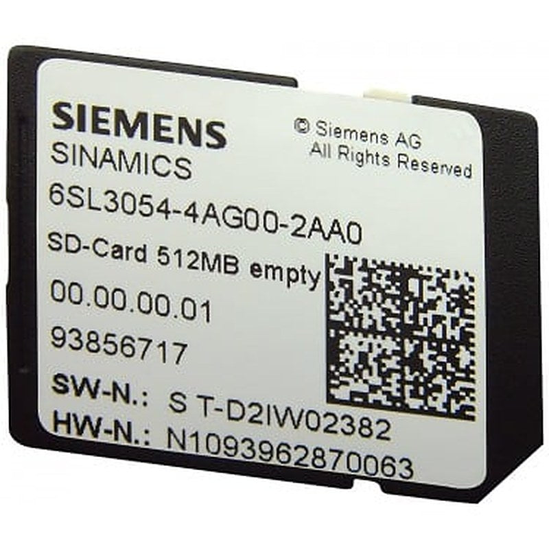 SINAMICS S110 SD card 512 MB incl. licensing (Certificate of License, stored on the card) V4.4 SP3