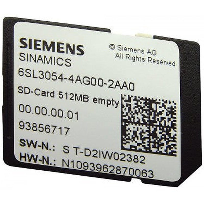 SINAMICS G120 SD card 512 MB including licensing (Certificate of License) V4.7 SP6 HF5