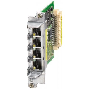 SINAMICS S120 CBE20 PROFINET module painted for connection to PROFINET IO with 4 RJ45 ports with switch functionality