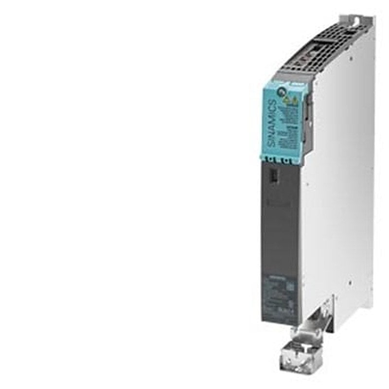 SINAMICS S120 SINGLE MOTOR MODULE INPUT: DC 600V OUTPUT: 3AC 400V, 24A FRAME SIZE: BOOKSIZE D-TYPE INTERNAL AIR COOLING OPTIMIZED PULSE SAMPLE AND SUPPORT OF THE EXTENDED SAFETY INTEGRATED FUNCTIONS INCL. DRIVE-CLIQ CABLE