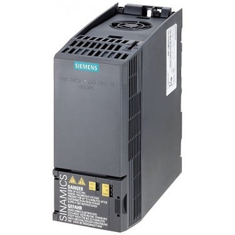 SINAMICS G120C RATED POWER 0,75KW WITH 150% OVERLOAD FOR 3 SEC 3AC380-480V +10/-20% 47-63HZ INTEGRATED FILTER CLASS A I/O-INTERFACE: 6DI, 2DO,1AI,1AO SAFE TORQUE OFF INTEGRATED FIELDBUS: PROFINET-PN PROTECTION: IP20/ UL OPEN TYPE SIZE: FSAA 173X73X178(HXWXD) EXTERNAL 24V