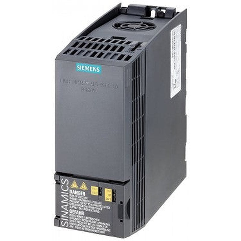 SINAMICS G120C RATED POWER 0,75KW WITH 150% OVERLOAD FOR 3 SEC 3AC380-480V +10/-20% 47-63HZ UNFILTERED I/O-INTERFACE: 6DI, 2DO,1AI,1AO SAFE TORQUE OFF INTEGRATED FIELDBUS: USS/ MODBUS RTU PROTECTION: IP20/ UL OPEN TYPE SIZE: FSAA 173X73X155(HXWXD) EXTERNAL 24V