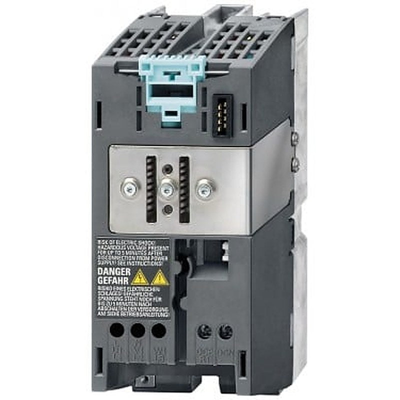 SINAMICS S120 converter Power Module PM340 input: 200-240 V 1AC, 50/60 Hz output: 3AC 3.9 A (0.75 kW) type of construction: blocksize frame size FSA with built-in line filter internal air cooling
