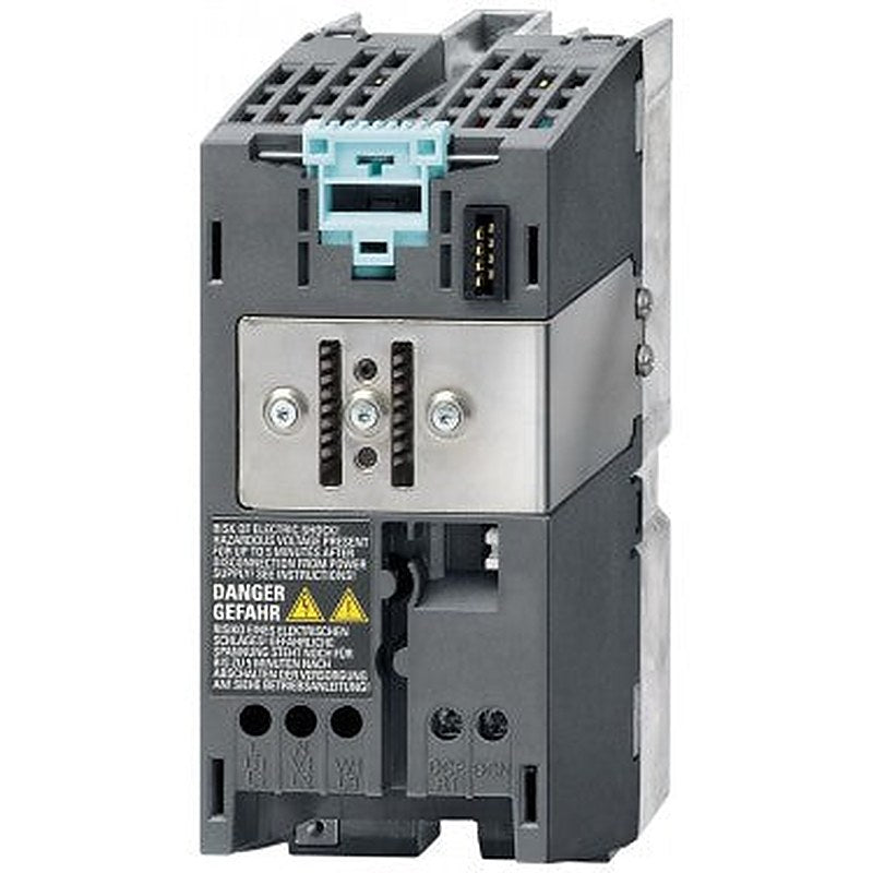 SINAMICS S120 converter Power Module PM340 input: 200-240 V 1AC, 50/60 Hz output: 3AC 3.9 A (0.75 kW) type of construction: blocksize frame size FSA internal air cooling