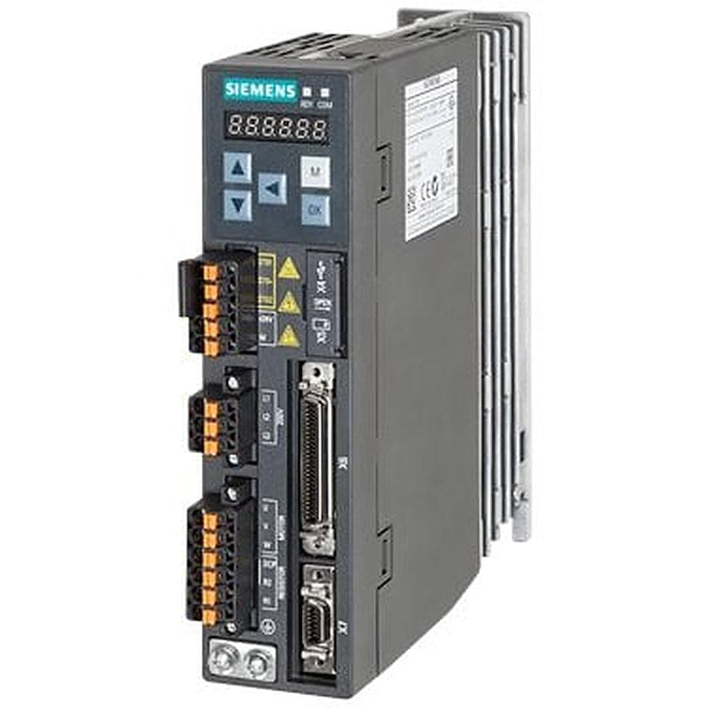 SINAMICS V90, Input voltage: 200-240 V 1/3-phase AC -15%/+10% 3.0/1.8 A 45-66 Hz Output voltage: 0 – Input 1.4 A 0-330 Hz Motor: 0.2 kW Degree of protection: IP20 Size A, 45x170x170 (WxHxD)