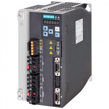 SINAMICS V90, with PROFINET Input voltage: 200-240 V 3-P -15%/+10% 12.0 A 45-66 Hz Output voltage: 0 – Input 11.6 A 0-330 Hz Motor: 2 kW Degree of protection: IP20 Size D, 95x170x195 (WxHxD)