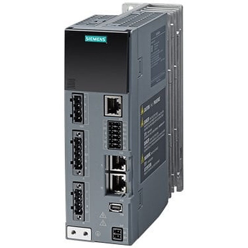 SINAMICS S210 Input voltage: 200-240V 1AC; -10%/+10%; 5.0A; 45-66Hz; Output voltage: 0-input V; 2.4A; 0-550Hz; Motor: 0.4 kW; degree of protection: IP20; Frame size B; 55 x 170 x 170 (WxHxD)