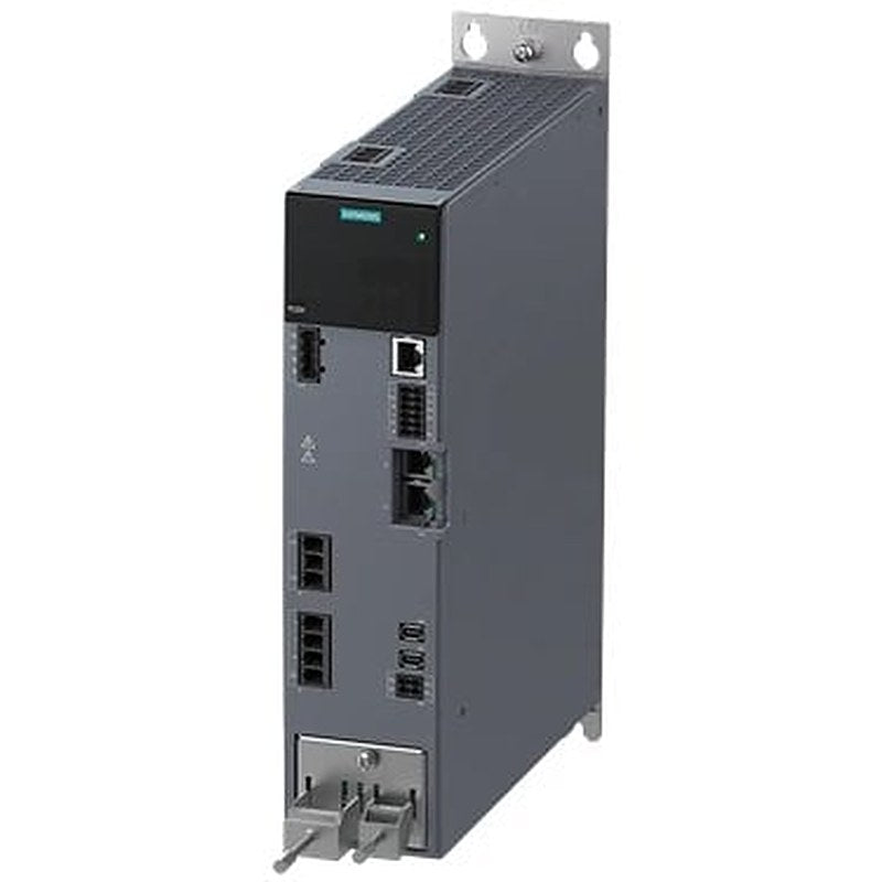 SINAMICS S210 input voltage 200-480 V 3AC -10%/+10%   7.5 A 45-66 Hz output voltage: 0 input V   7.0 A   0-550 Hz motor: 2.0 kW degree of protection: IP20 frame size B 70 x 322 x 223 (WxHxD)