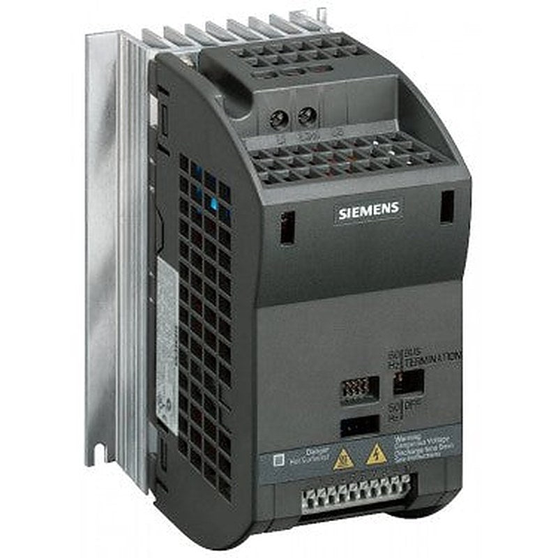 SINAMICS G110-CPM110 AC Drive, with integrated filter B 200-240 V 1 AC+10/-10% 47-63 Hz RS-485 interface (USS protocol) CT: 0.75 kW; VT: 0.75 kW CT overload: 150% 60 s 150x 90x 131 (HxWxD) degree of protection IP20 ambient temperature -10+40 °C without BOP without analog input