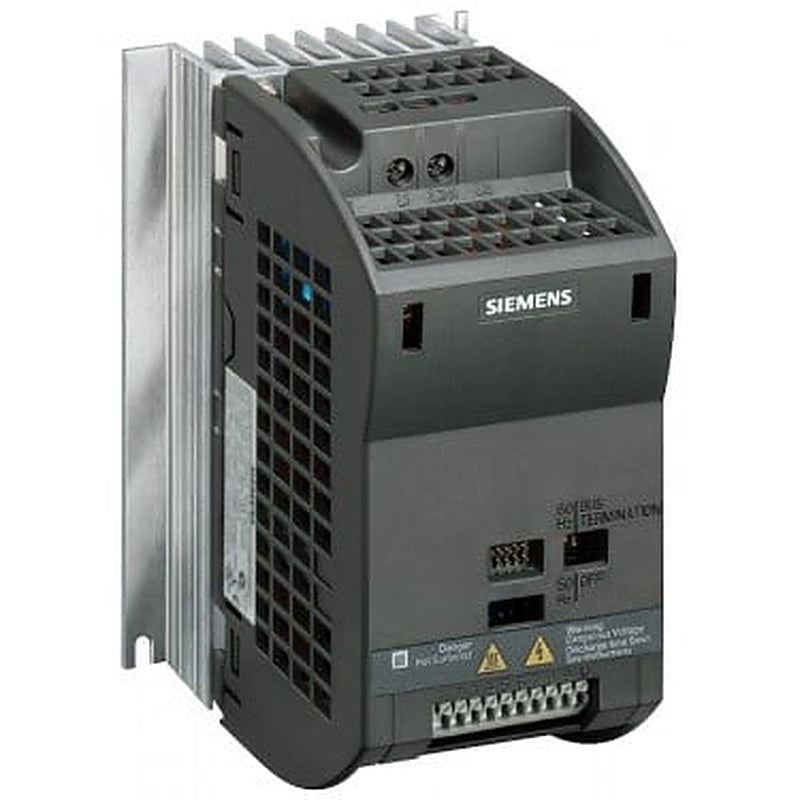 SINAMICS G110-CPM110 AC Drive, unfiltered 200-240 V 1 AC+10/-10% 47-63 Hz RS-485 interface (USS protocol) CT: 0.75 kW; VT: 0.75 kW CT overload: 150% 60 s 150x 90x 131 (HxWxD) degree of protection IP20 ambient temperature -10+40 °C without BOP without analog input