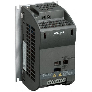 SINAMICS G110-CPM110 AC Drive, unfiltered 200-240 V 1 AC+10/-10% 47-63 Hz analog input CT: 0.75 kW; VT: 0.75 kW CT overload: 150% 60 s 150x 90x 101 (HxWxD) IP20; with flat heat sink; only for cooling plate installation ambient temperature -10+40 °C without BOP without RS-485 interface