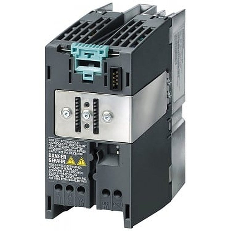 SINAMICS G120 PM 240 Power Module unfiltered with integrated braking chopper 380-480 V 3 AC +10/-10% 47-63 Hz power high overload: 1.5 kW at 200% 3 s, 150% 57 s, 100% 240 s; ambient temperature -10 to +50 °C 173x 73x 145 (HxWxD), FSA degree of protection IP20 without Control Unit and BOP