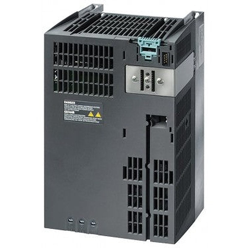 SINAMICS G120 PM240 Power Module with integrated filter class A with integrated braking chopper 380-480 V 3 AC +10/-10% 47-63 Hz power high overload: 7.5 kW at 200% 3 s,150% 57 s,100% 240 s ambient temperature -10 to +50 °C power low overload: 11 kW at 150% 3 s,110% 57 s,100% 240 s ambient temperature -10 to +40 °C 334 x 189 x 185 (HxWxD), FSC degree of protection IP20 without Control Unit and BOP