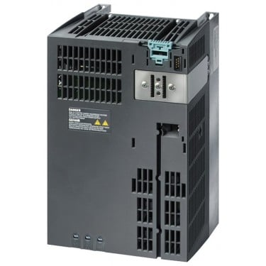 SINAMICS G120 PM240 Power Module with integrated filter class A with integrated braking chopper 380-480 V 3 AC +10/-10% 47-63 Hz power high overload: 11 kW at 200% 3 s,150% 57 s,100% 240 s ambient temperature -10 to +50 °C power low overload: 15 kW at 150% 3 s,110% 57 s,100% 240 s ambient temperature -10 to +40 °C 334 x 189 x 185 (HxWxD), FSC degree of protection IP20 without Control Unit and BOP