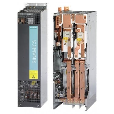 SINAMICS S120 single motor module input: 510 - 720 V DC output: 380 - 480 V 3AC, 210 A rated power: 110 kW type of construction: built-in liquid cooling support of the extended Safety Integrated functions