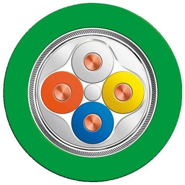 Industrial Ethernet FC TP Trailing cable GP 2x2 (PROFINET Type C), TP installation cable for cable carrier applications, 4-core, CAT5, sold by the meter (3 million bending cycles), delivery unit max. 1000 m, minimum order quantity 20 m.