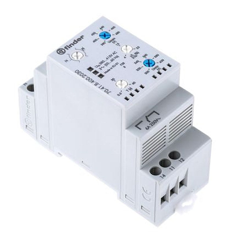 Finder Monitoring Relay, 3 Phase, SPDT, DIN Rail