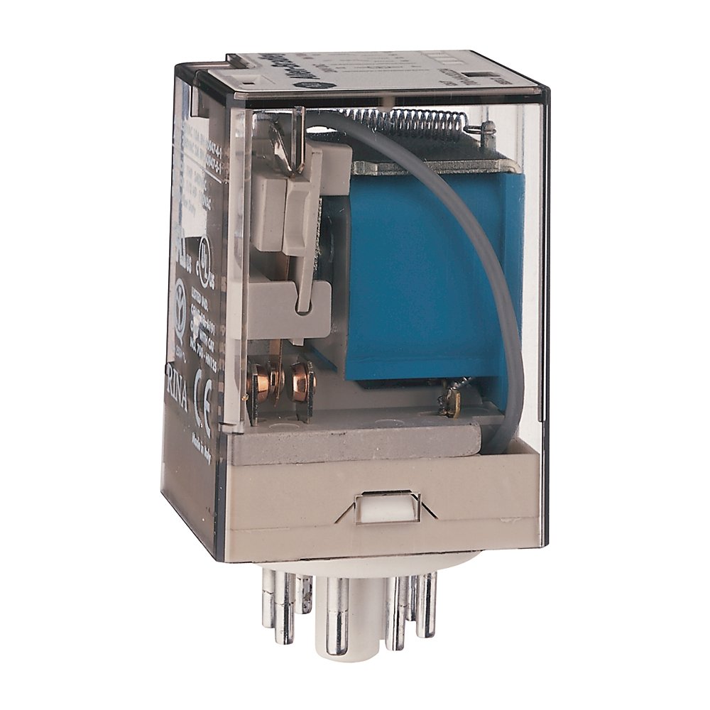 700-HA General Purpose Tube Base Relay, 10 Amp Contact, 3PDT, 120V 50/60Hz, Pilot Light