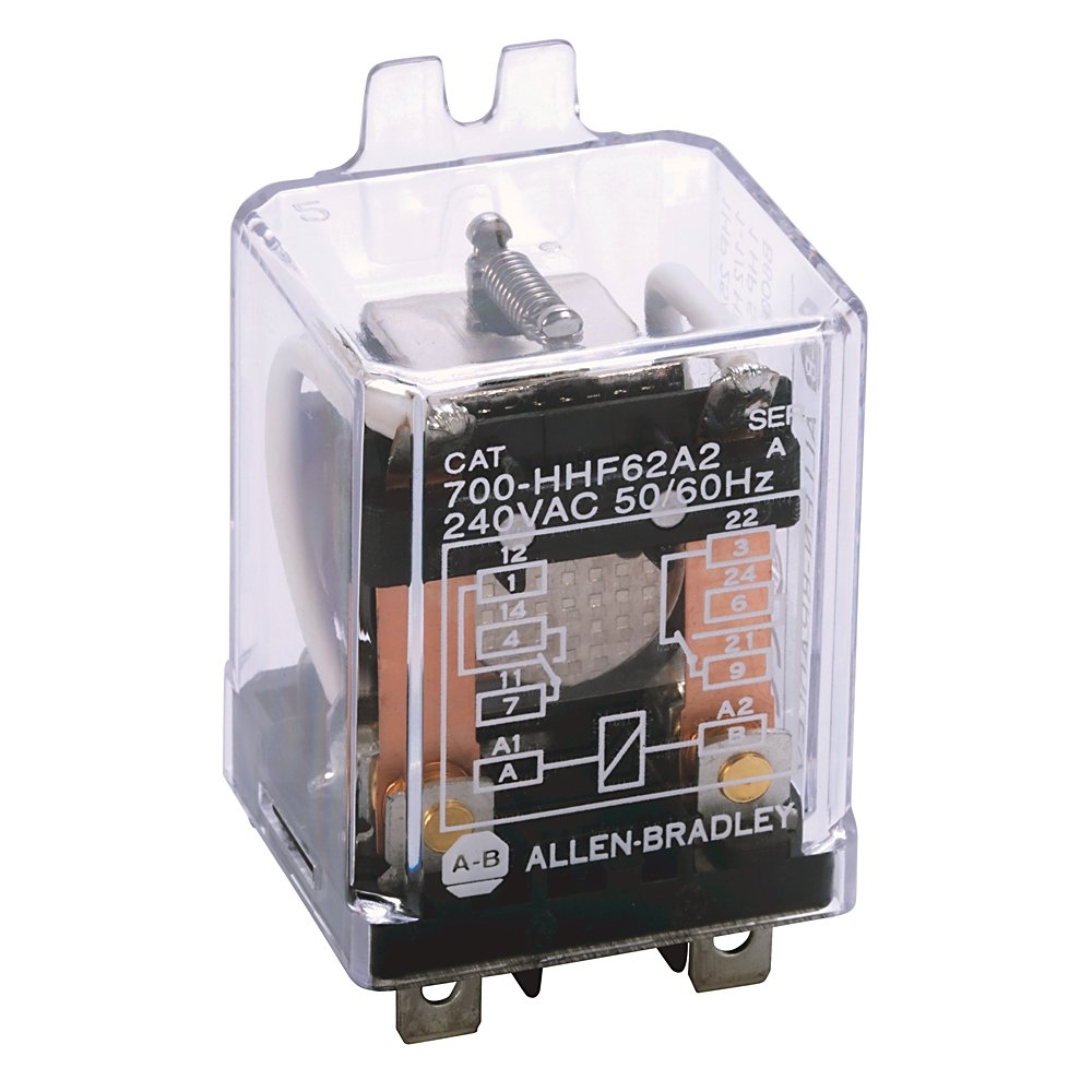 700-HHF General Purpose Flange Cover Power Relay, 30 Amp Contact, SPST-NO-DM, 24V DC