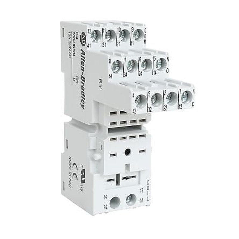 Allen Bradley 700-HN 14 Way 300V DIN Rail Relay Socket, for use with 700-HC Relay
