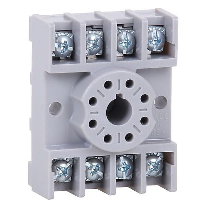 Allen Bradley 700-HN 8 Way 300V DIN Rail Relay Socket, for use with 700-HR, 700-HX Relay