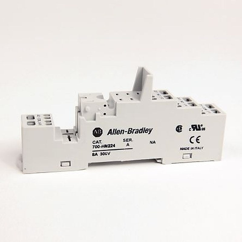 Allen Bradley 700-HN 8 Way 300V DIN Rail Relay Socket, for use with 700-HK Relay