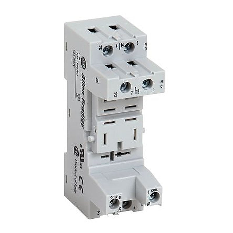 Allen Bradley 700-HN 8 Way 300V DIN Rail Relay Socket, for use with 700-HF Relay