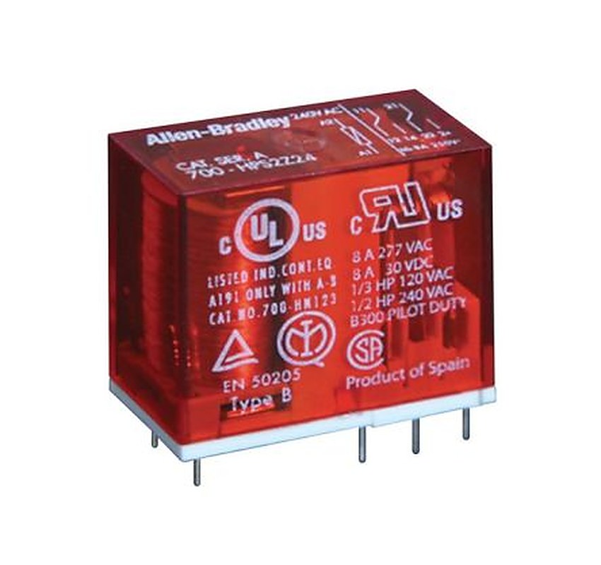 Allen Bradley Power Relay, 6V dc Coil, 8A Switching Current, DPDT