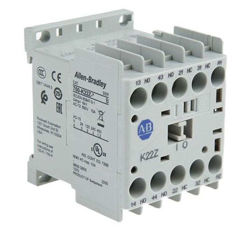 Allen Bradley 700K Contactor, 230V ac Coil, 4-Pole, 10 A 230V ac, 2 NC, 690V ac